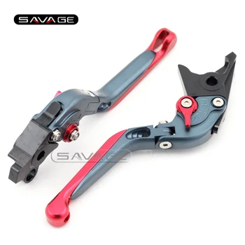 

For SUZUKI GSX 650F/1250/1400 GSX650F GSX1250 GSX1400 Titanium+Red Motorcycle Adjustable Folding Extendable Brake Clutch Lever