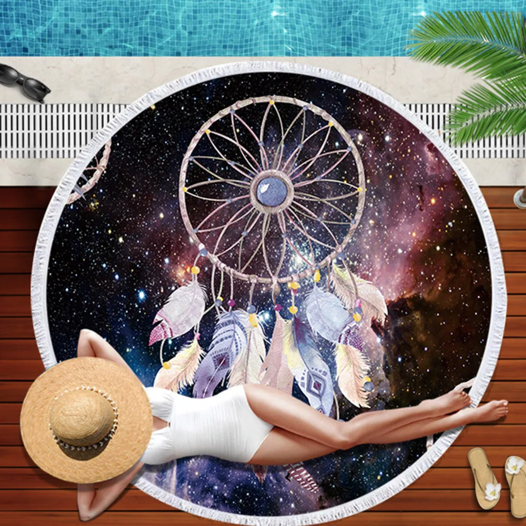 large round yoga mat