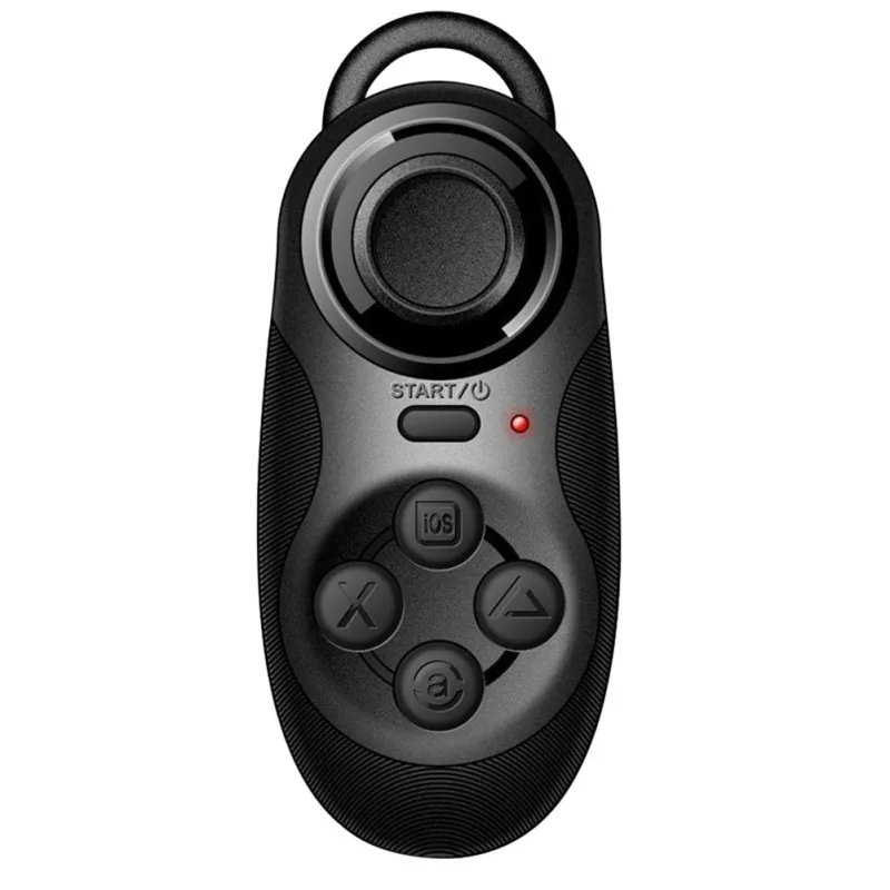 Универсальный Bluetooth пульт дистанционного управления игровой Джойстик Геймпад Консоль селфи затвор для Android iOS смартфон для 3D VR очки - Цвет: Черный