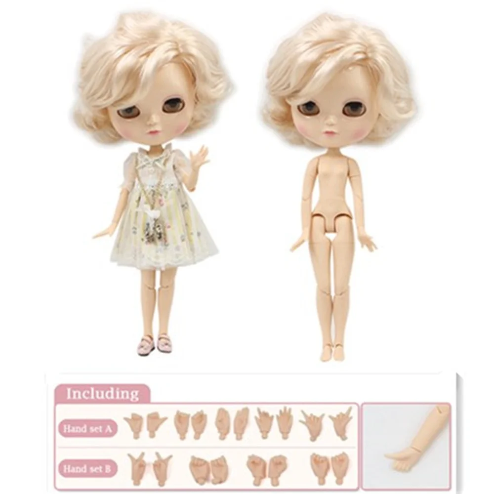 Premium 1/6 Scale Icy Doll with Soft Hair & Extra Hand Set - Makeup Edition