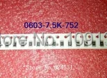 

0603 5% SMD Resistor 752 7.5k ohm