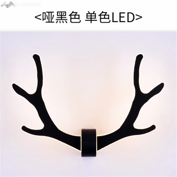 

JW_Post Modern Deer Antlers LED Wall Lights Home Decor Wooden Lamps for Christmas Lights Dining Room Lighting Fixture Corridor