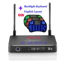 Eweat R9 2G/16G Android 6.0 TV BOX 3D 4K Realtek RTD 1295 Cortex A53 Dual WiFi 3.5 inch SATA HDD Media Player+ Wireless Keyboard