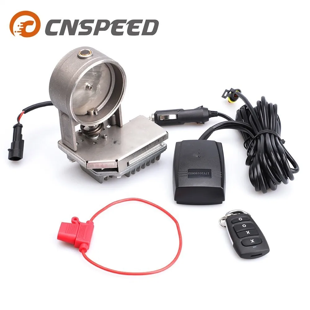 CNSPEED 3 Inch Fine-tunable Stainless Steel  Electric Exhaust Valve With Remote Control Electronic Switch Kit YC101438-30