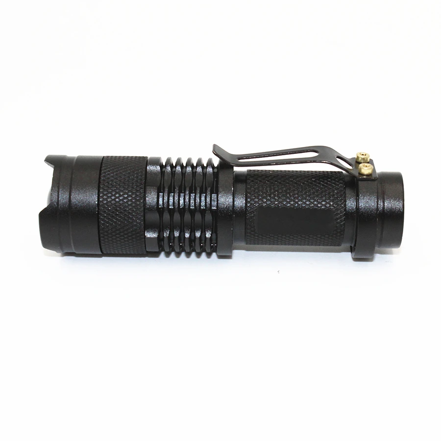 

Mini Portable Aluminum 3 Modes Torch 3.5W 350LM XPE Q5 LED Flashlight Adjustable Focus Zoom Flash Light Lamp SK68