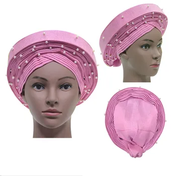 

African For Women Headwrap 023 Orignal Nigeria Beautiful Headtie Gele Headscarf Fabric
