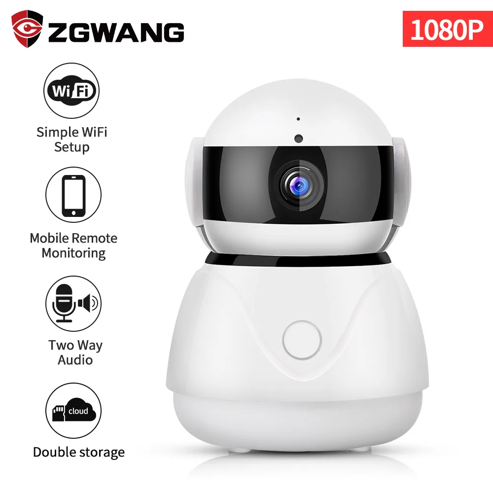 

ZWGANG 1080P Cloud Storage Wifi Camera Night Vision CCTV Home Alarm Security Wireless IP Camera 2MP Pan Tilt Baby Monitor