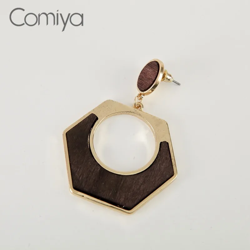 Comiya Gotic дизайн серьги для женщин геометрический дерево мозаика украшения Boho себе