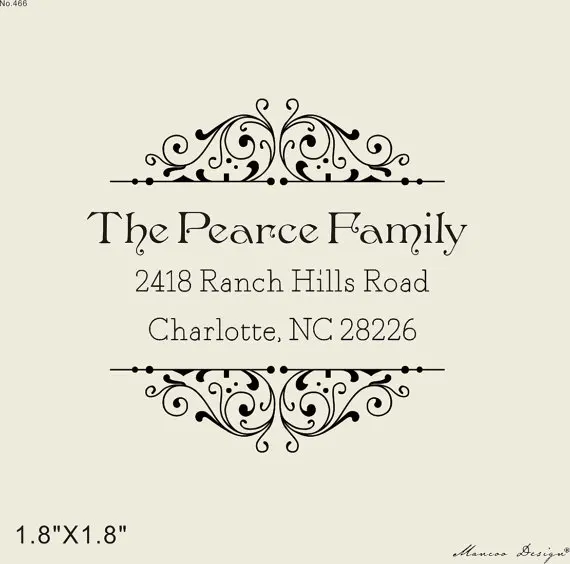 aliexpress com buy vintage stamp custom family address stamp