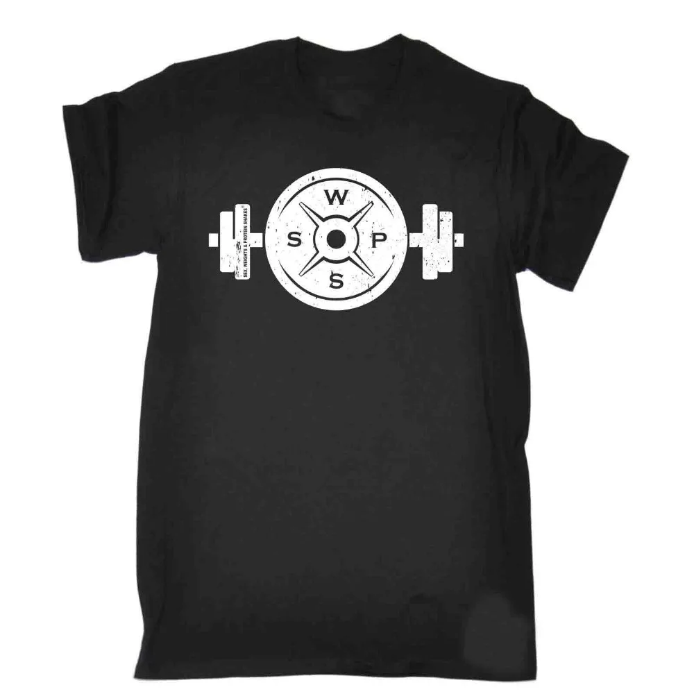 Stranger Things Design T Shirt 2018 New Letter Printing Dumbell Barbell Plate Body Building 