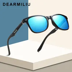 DEARMILIU квадратный для мужчин поляризационные солнцезащитные очки для женщин унисекс Ретро TR90 Защита от солнца очки вождения прямоугольн
