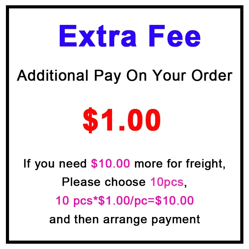 

Extra Fee Please DON'T pay this link without asking the seller ahead