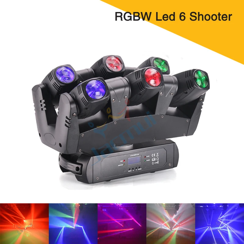 Диско-светильник ing RGBW светодиодный 6 головок луч движущаяся головка светодиодный сценический светильник для DJ событий