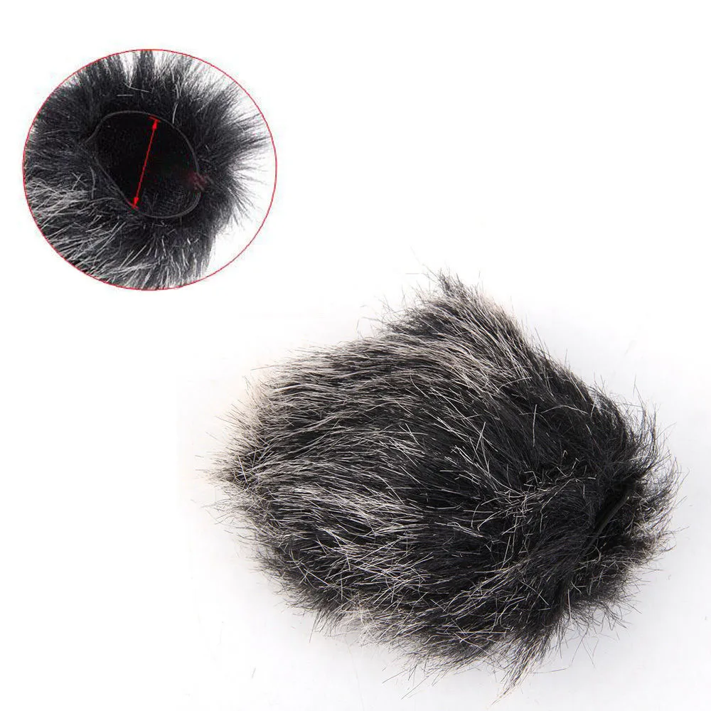 Buy 9x5cm Microphone Windshield Fur Wind Muff For
