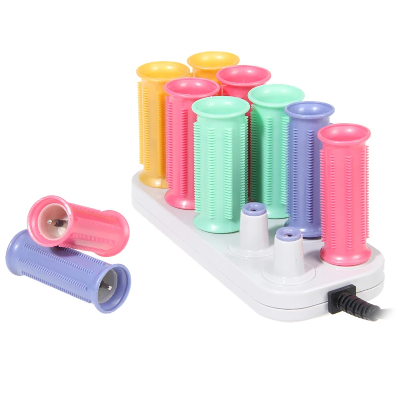 10pcs/pack e perm Tube Jumbo Roll Hair Sticks Ceramic Curlers Rollers