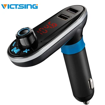 

VicTsing Car MP3 Player Bluetooth FM Transmitter Car Kit Wireless Radio Bluetooth FM Transmitter Modulator Dual USB Port AUX