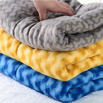 

Warm Dog Bed Blanket Bone Print Pet Cushion Puppy Cat Mat Pets Products Gray Yellow Blue DOGGYZSTYLE