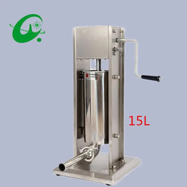 Commercial Manual Stainless steel Vertical Sausage Stuffer Filler Machine Manual 15L enema
