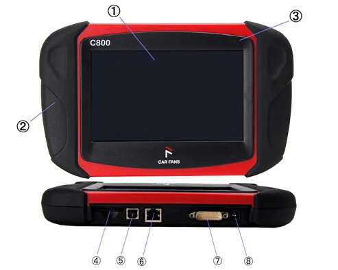 Cheap CAR FANS C800+ Diesel & Gasoline Vehicle Diagnostic Tool for Commercial Vehicle Passenger Car Machinery with Special Function