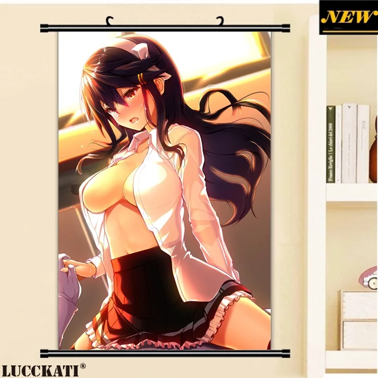21haruna_(kancolle) kantai_collection no_bra open_shirt see_through seifuku thighhighs tsukui_kachou_