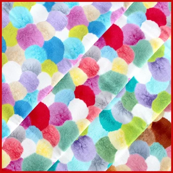 

SMTA Cotton fabric the cloth Patchwork Fabrics by the meter Fabric for needlework for patchwork Colorful wool ball 50*55cm