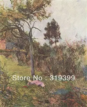 

100% handmade famous Oil Painting Reproduction on Linen canvas,Liegende Frau in der Landschaft by paul gauguin,Free DHL Shipping