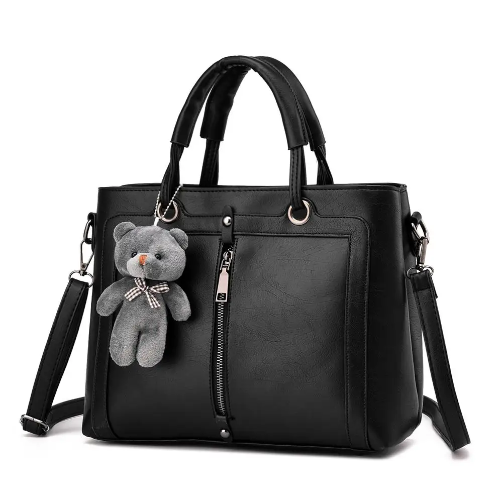 PinShang Mulheres Cor Sólida Zipper bolsas de