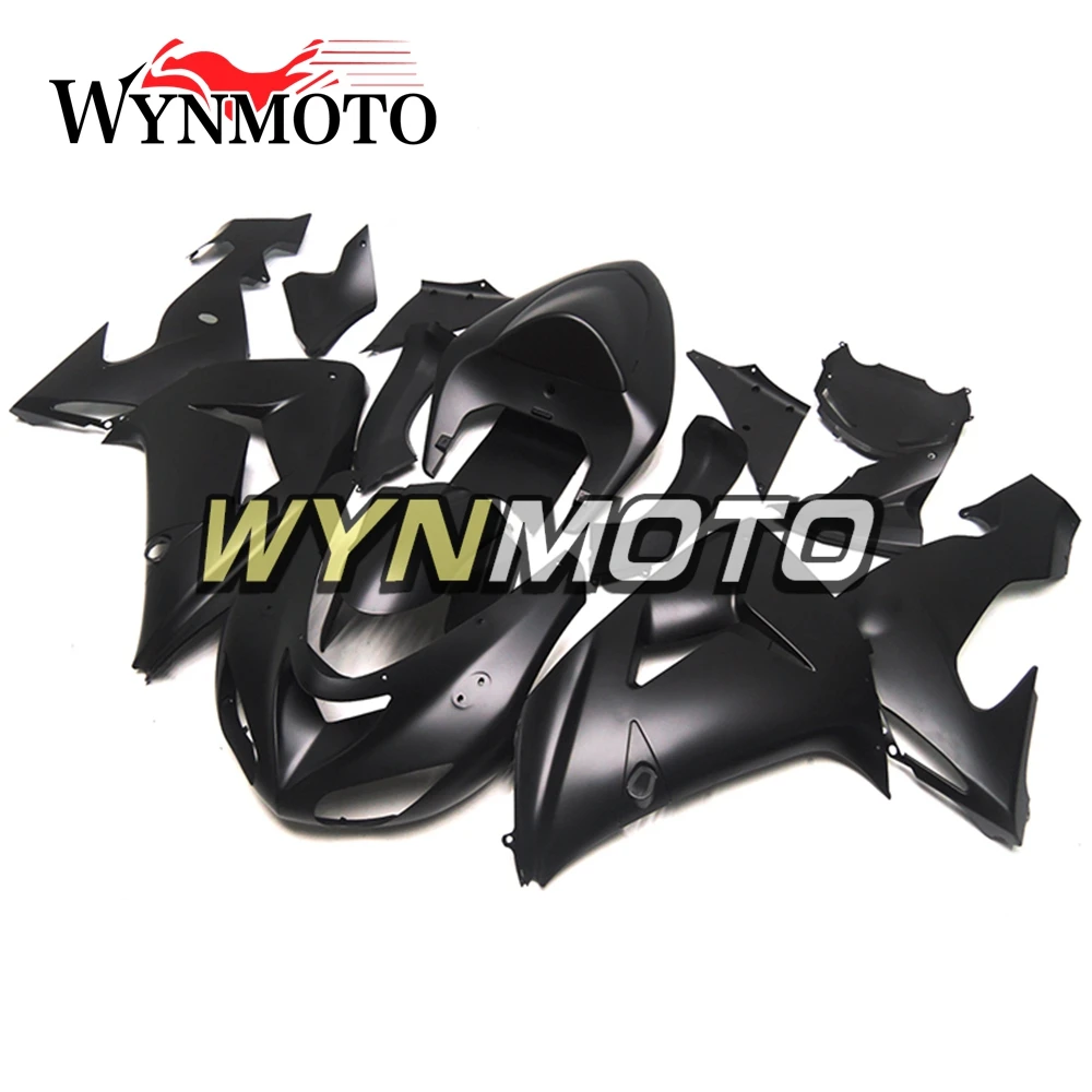 Complete ABS Injection Fairings For Kawasaki ZX-10R ZX10R 2006 2007 Motorbike Fairing Kits Body Frames Matte Black Covers |
