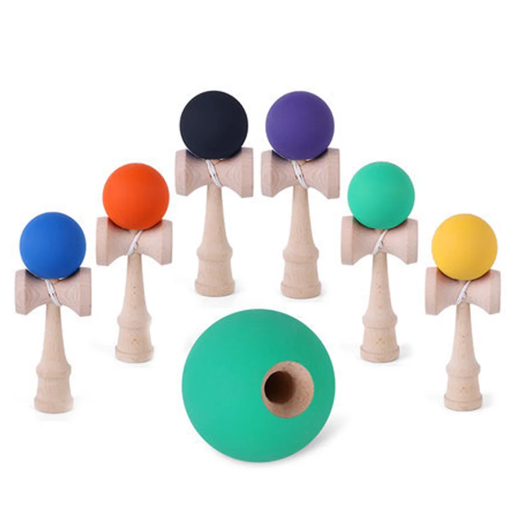 1 шт. профессионал бамбуковая кендама игрушки бамбуковая кендама умелые мячик для жонглирования игрушки для детей взрослые цвета случайная Рождественская игрушка