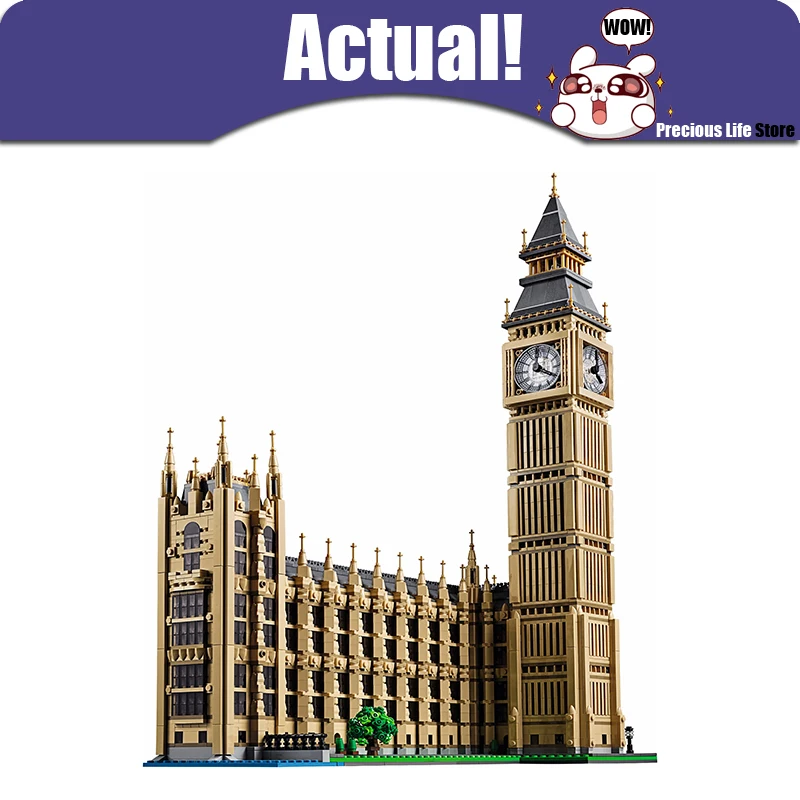 

In Stock LEPIN 17005 4163Pcs City Street Big Ben Elizabeth Tower Model Building Set Blocks Bricks Children Toys Creator 10253