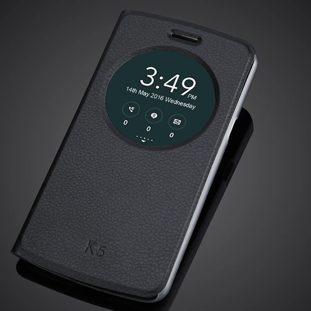 Роскошный круглый чехол с отверстием для LG K5 LTE X220 X220DS Q6 5 0 &quot Чехол откидной