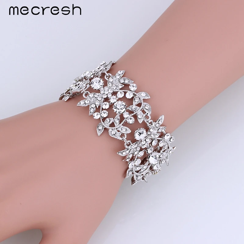 Mecresh Heart Charm Bracelets for Women 