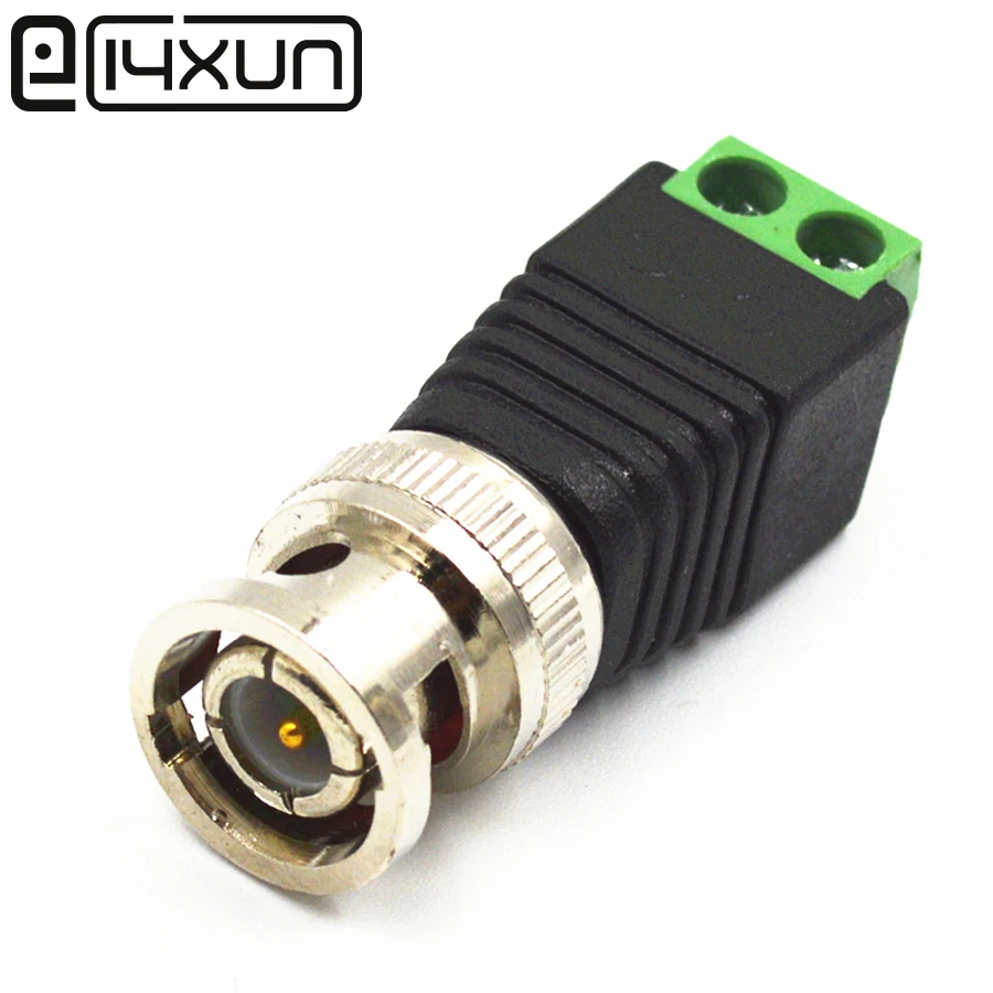 EClyxun 1pcs/lot Mini Coaxial Male BNC Connector UTP Coax CAT5 Video Balun Adapter for CCTV IP