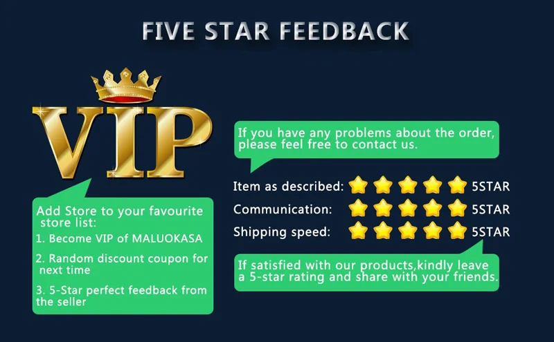 FIVE STAR FEEDBACK