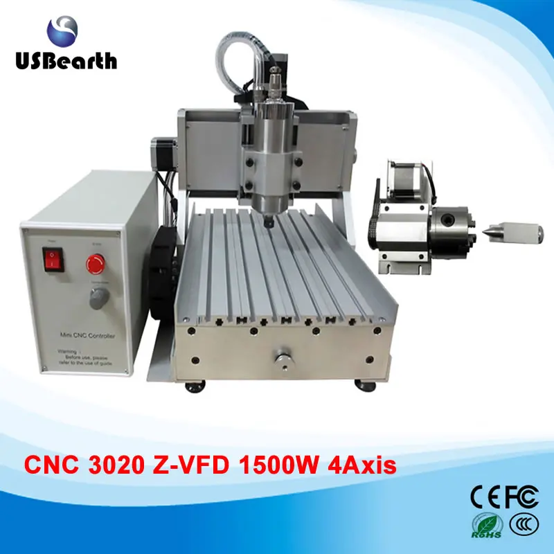 

4 axis cnc woodworking machine 2030 cnc cutter for metal wood milling, free tax to Russia