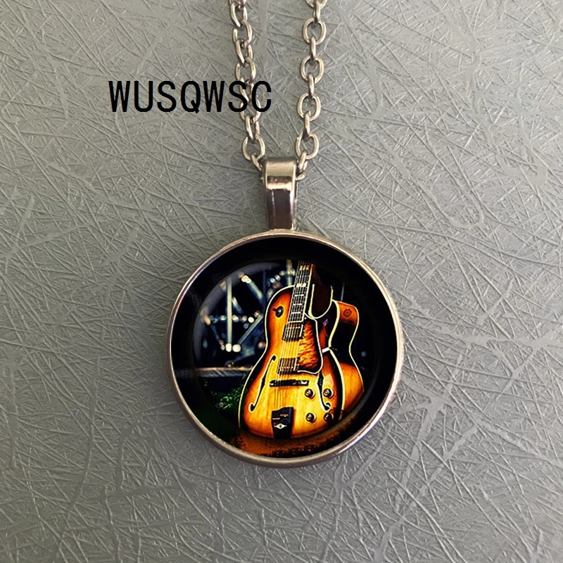 

Lets 3 Color Fashion Piano Notes Guitar Music DIY Time Crystal Jewel Pendant Necklace Accessories Handmade Necklace Jewelry