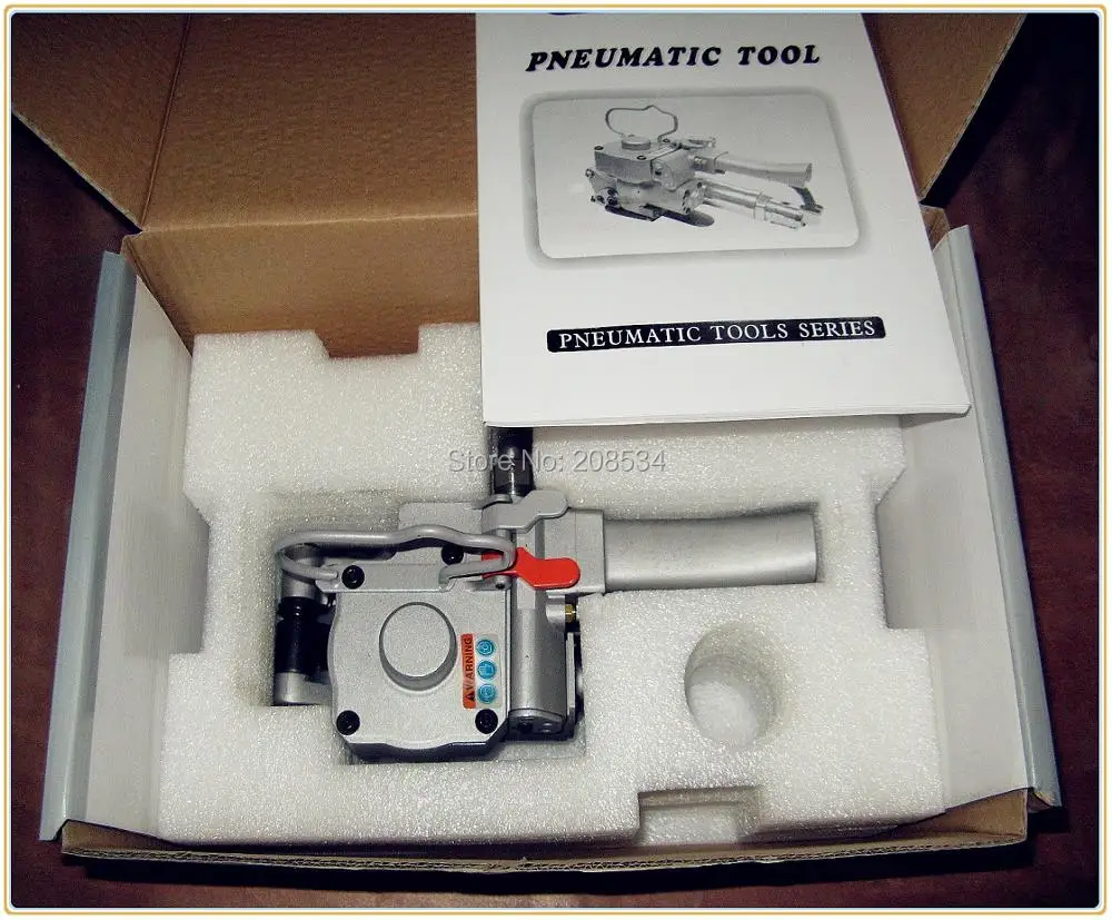 Wholesale-- (Tension:>=3500N) AQD-19 Portable Pneumatic PET&PP hand strapping tool/Plastic strapping welding machine for 13-19mm