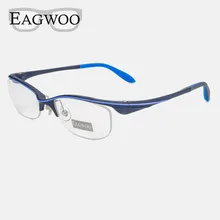 Спортивный супер светильник, оптическая оправа, мужские дизайнерские очки, спортивные очки с полуоправой, с противоскользящей дужкой, 28090