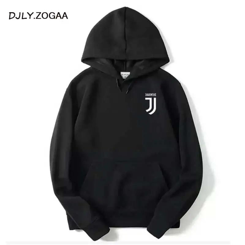 

JUVENTUS 2019 Juve Spring Autumn Men Hoodie Turtleneck Letters Male Casual Hooded Sweatshirts Men's Sports Hoodies Tops