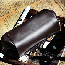 Unique conception Célèbre marque véritable sac en cuir de Haute qualité Casual hommes embrayage sac de peau de Vache sacs à main Long portefeuilles sacs à main