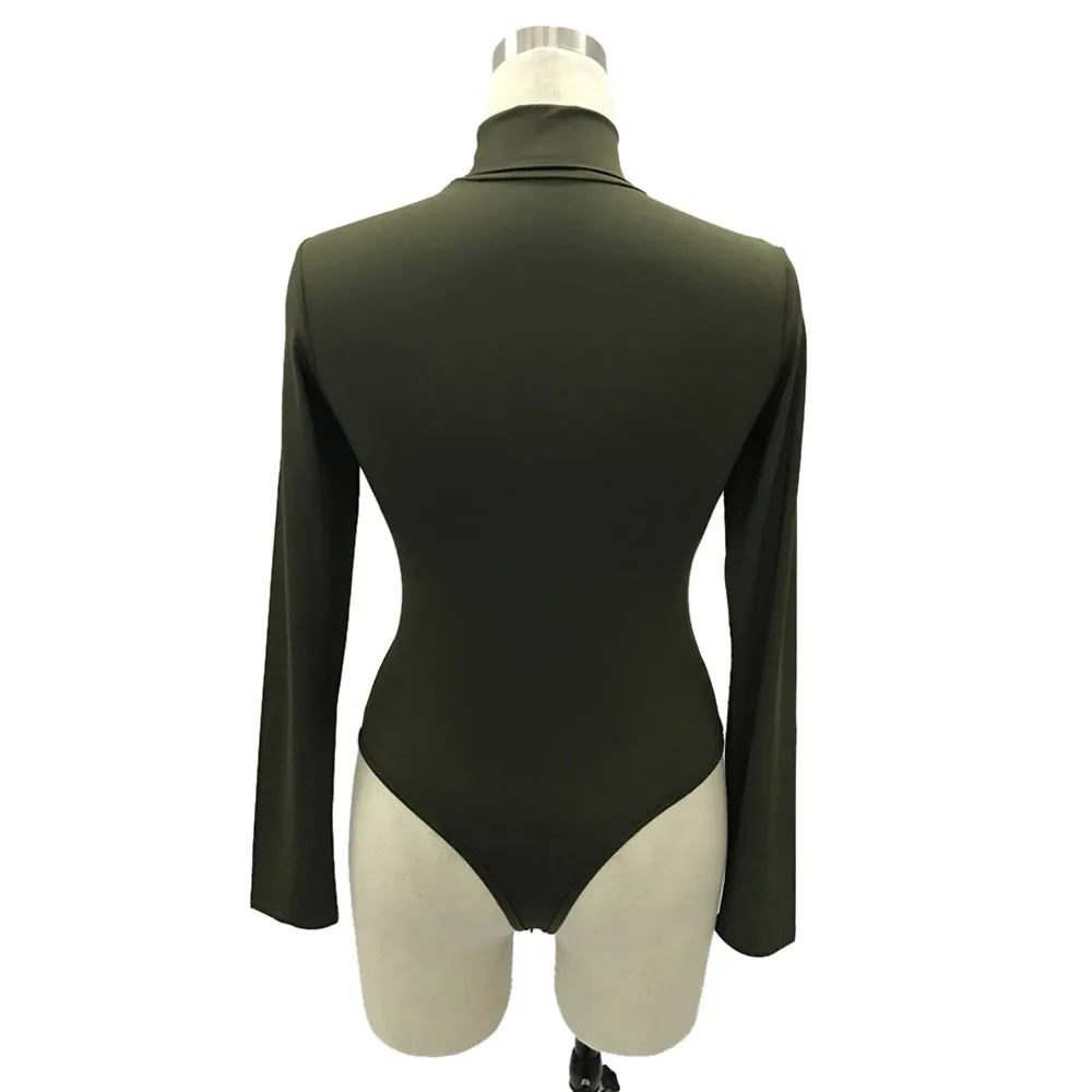 Turtle Neck Bodycon Bodysuit for Women 48 19266-4