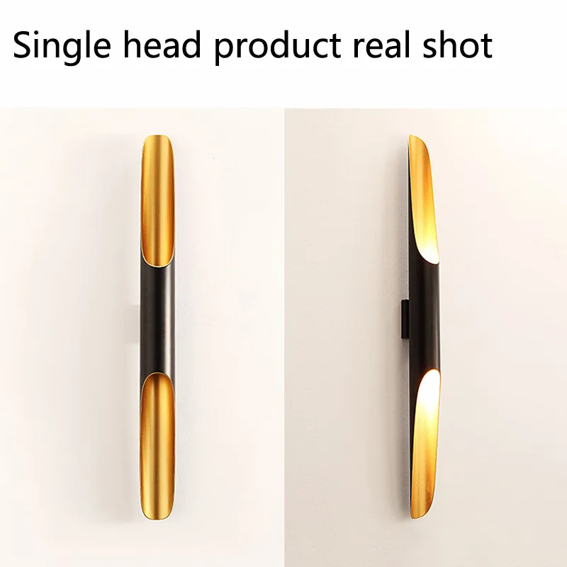 Comprar Vintage lámpara de pared creativa en forma de bambú personalidad Bar lámpara de pared café comedor dormitorio mesita de noche lámpara de pared de metal biselado