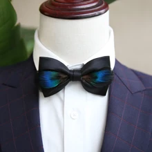 Модное перо павлина галстук-бабочка Высокое качество свадебный жених деловые галстуки для мужчин бабочка галстук-бабочка мужские галстуки аксессуары