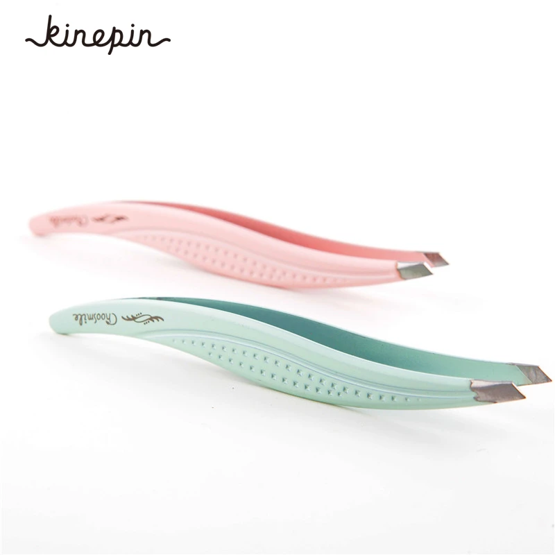 

Pink Professional Small Eyebrows Point Tip Tweezer Women Lady Willow Shape Stainless Steel Color Removal Eyebrow Tweezer Beauty