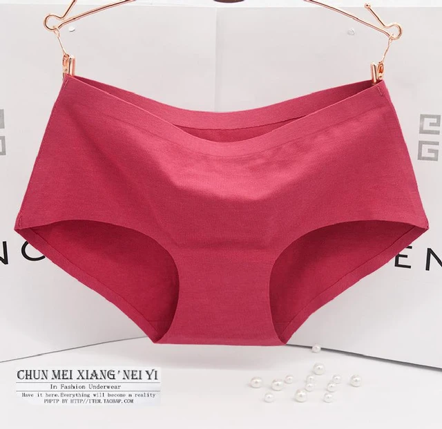 Cotton Women's Panties non-trace seamless underwear Ms in waist sexy  underwear Natural cotton spandex viscose