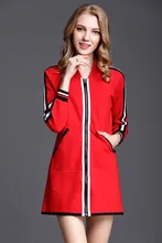 High quality women's casual coat 2019 spring Red baseball jackets S059