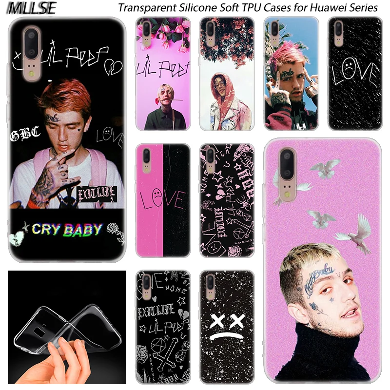 

Hot Lil Peep Soft Silicone Case for Huawei P30 P20 P10 P9 P8 Lite 2017 P30 P20 Pro Mini P Smart 2019 Plus Fashion Cover