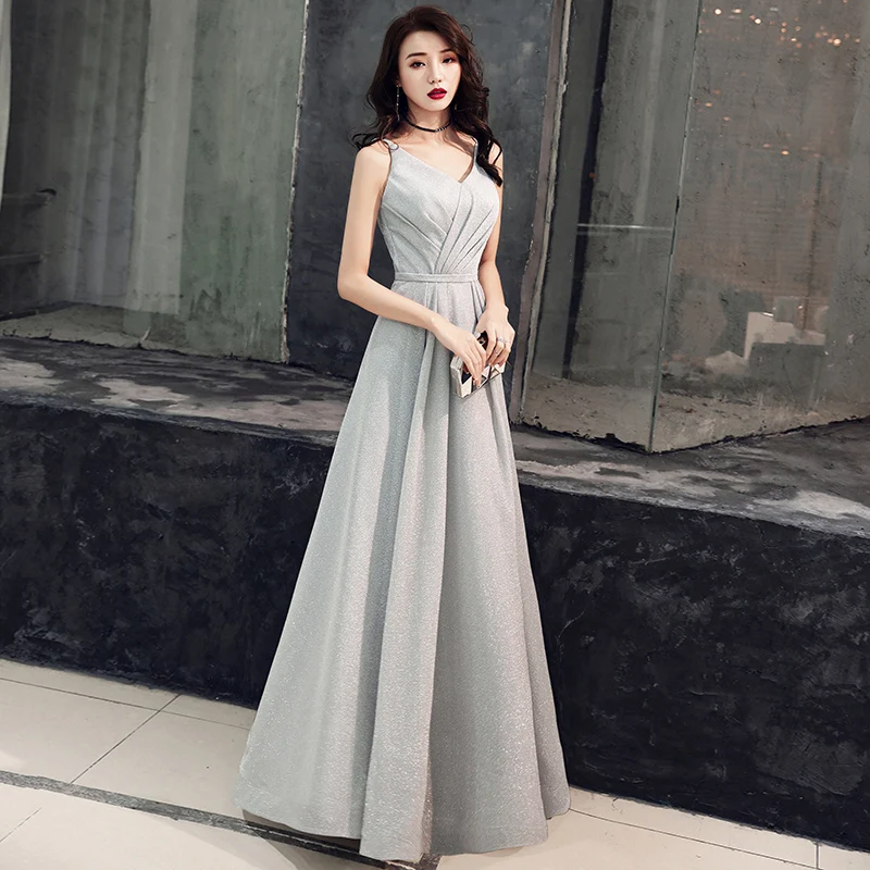Weiyin вечернее платье женское сексуальное с v-образным вырезом Длинное Элегантное вечернее платье вечерние платья для выпускного вечера WYY1367