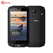 AGM A1Q 4G Smartphone 5.0 pouce Android 7.0 MSM8916 Quad Core 4 GB RAM 64 GB ROM IP68 OTG Fonction NFC 13MP Caméra Mobile