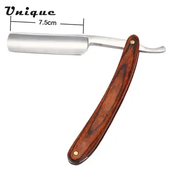 

Antique Men's Straight Cut Carbon Steel Folding Razor Retro Barber Beard Throat Shaving Pearwood Handle Male Shaving Razor